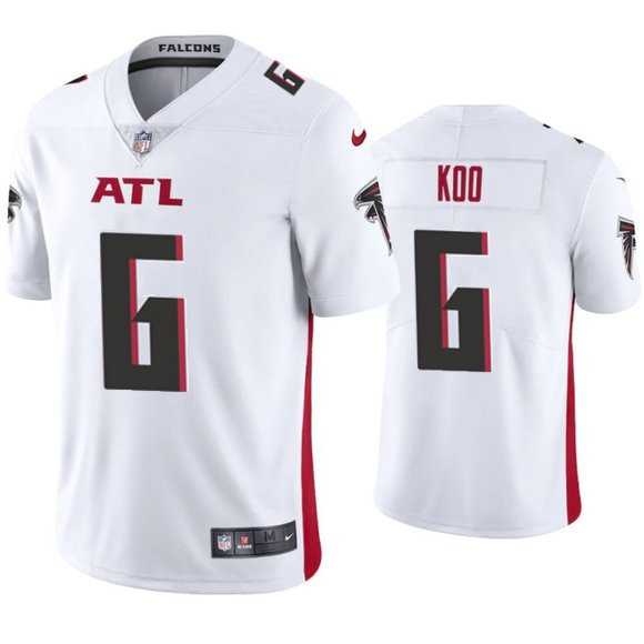 Men & Women & Youth Atlanta Falcons #6 Younghoe Koo New White Vapor Untouchable Limited Stitched Jersey,We sell and wholesale Men & Women & Youth Atlanta Falcons #6 Younghoe Koo New White Vapor Untouchable Limited Stitched Jersey on line form chian!